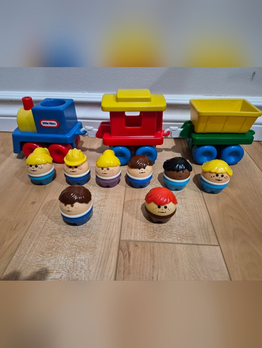 8 Little Tikes Toddle tots and the train that they go in